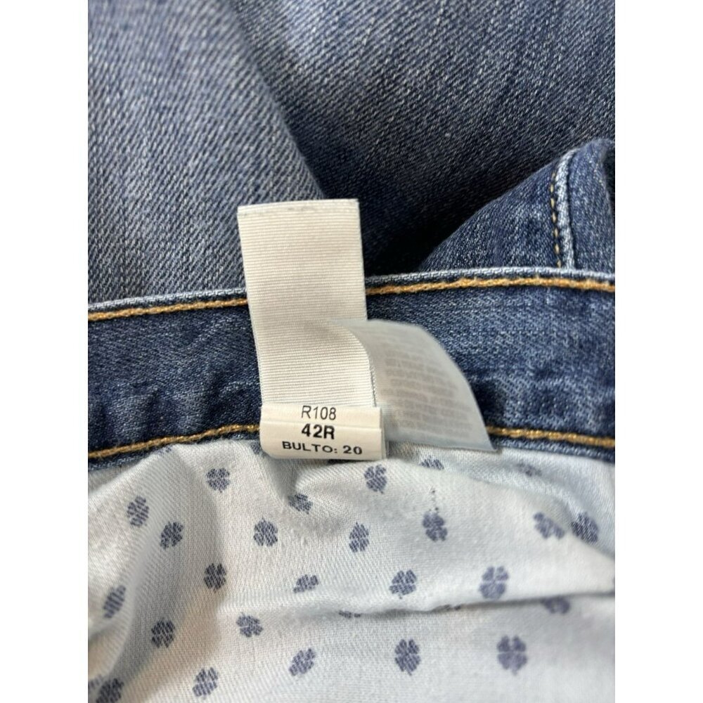 Lucky Brand 121 Slim Straight Jeans Men's 42x32 Blue Medium Wash Comfort - Picture 10 of 11